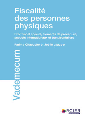 cover image of Fiscalité des personnes physiques